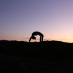 Yoga at sunset