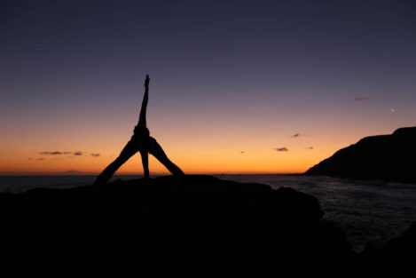 Yoga at the sunset 4